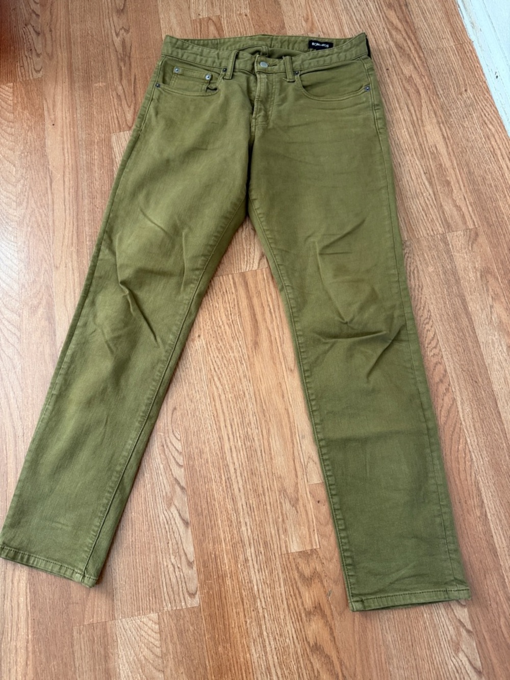 Bonobos Olive Green Slim Jeans